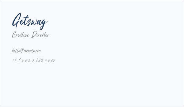 Getswag Business Card