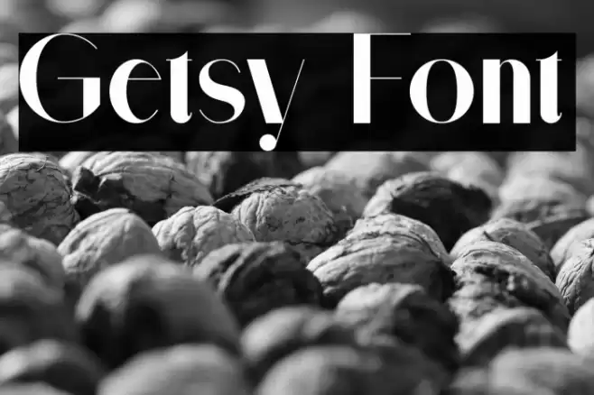 Getsy Font examples