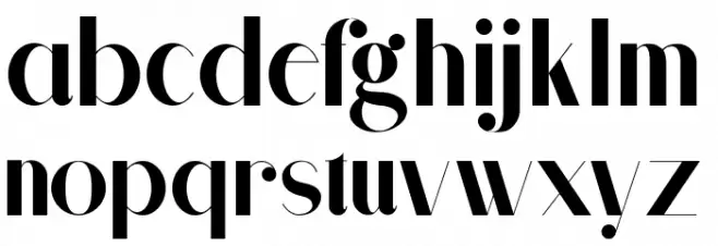 Getsy फ़ॉन्ट लोअरकेस