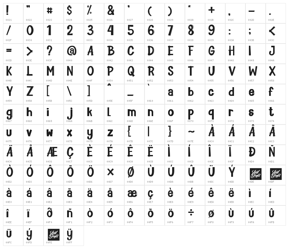 Gett Well Soon Character Map