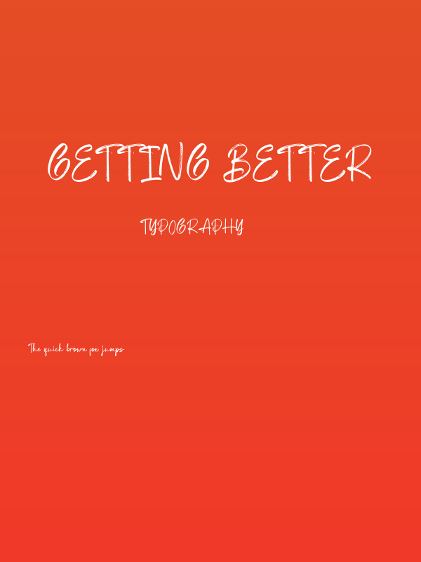 Getting Better Poster