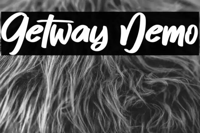 Getway Demo Font examples