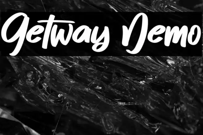 Getway Demo Font examples