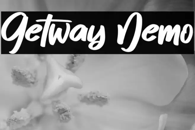 Getway Demo Font examples