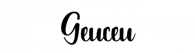 Geuceu  Frei Schriftart Herunterladen