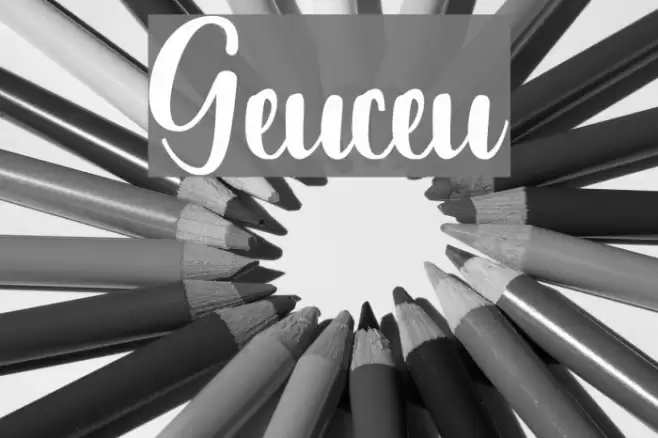 Geuceu Font examples