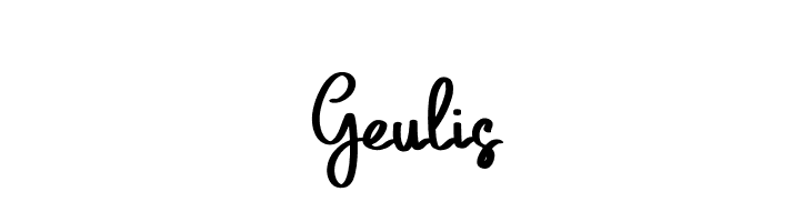 Geulis  Frei Schriftart Herunterladen
