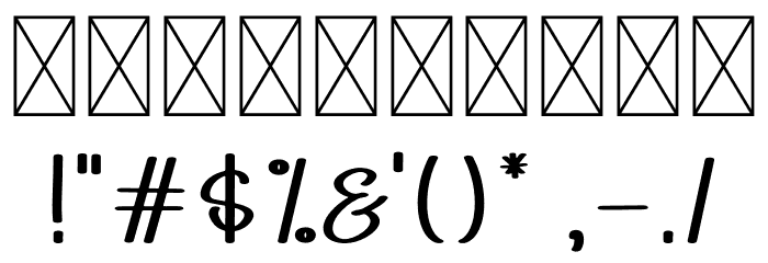 Geulis Font OTHER CHARS