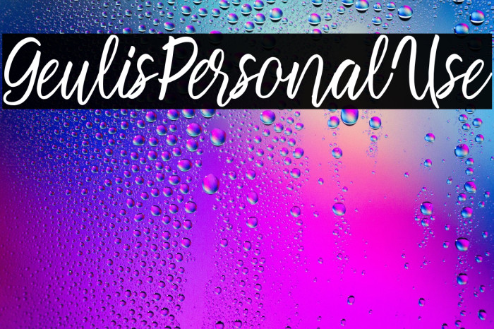 GeulisPersonalUse Example 1