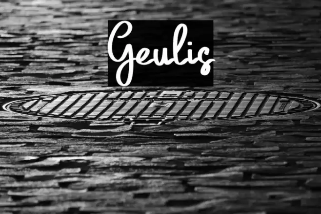 Geulis Шрифта examples
