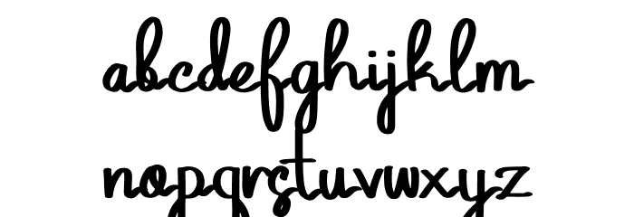 Geulis Font LOWERCASE