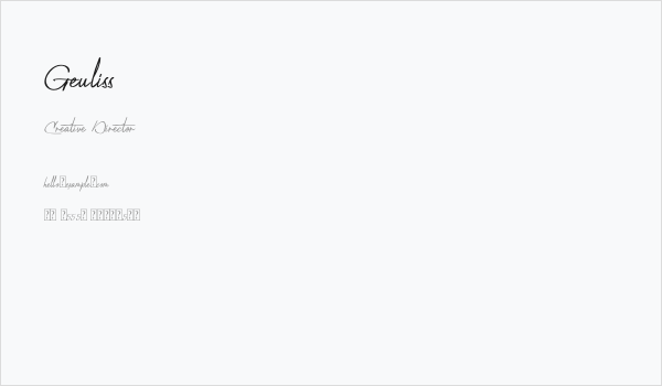 Geuliss Business Card