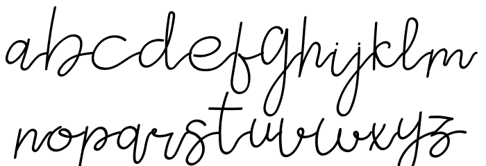 Gevano Font LOWERCASE