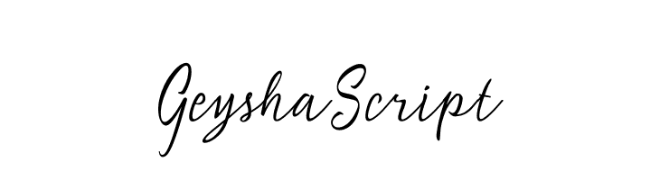 GeyshaScript  नि: शुल्क फ़ॉन्ट्स डाउनलोड