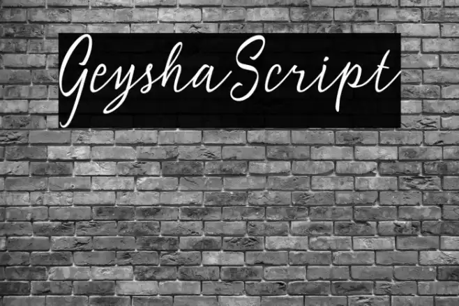 GeyshaScript Font examples