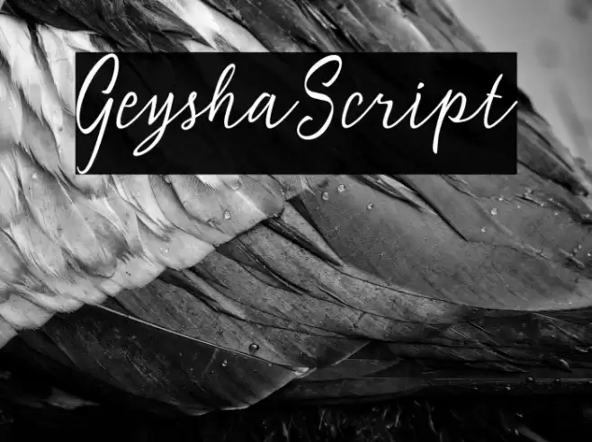 GeyshaScript Font examples