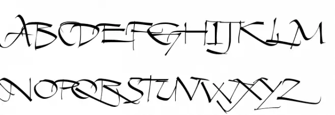 Geza Script PERSONAL USE ONLY Schriftart Groß