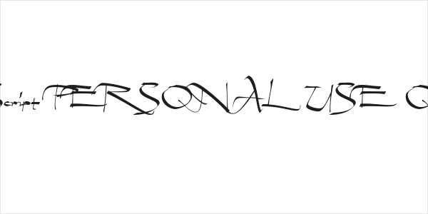 Geza Script PERSONAL USE ONLY Logo
