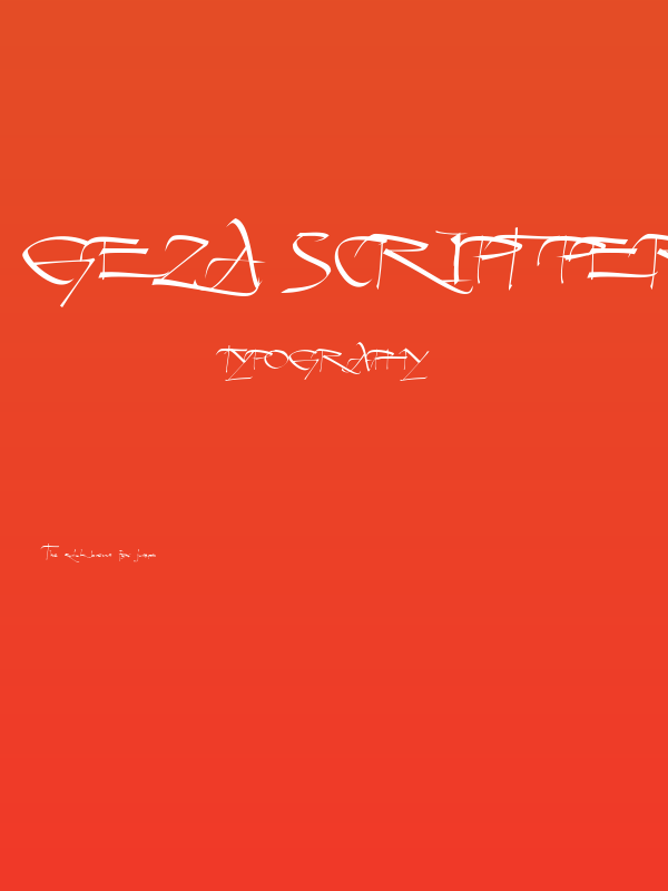 Geza Script PERSONAL USE ONLY Poster