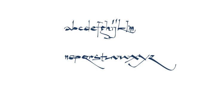 Geza Script PERSONAL USE ONLY Lowercase