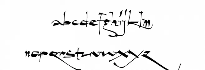 Geza Script PERSONAL USE ONLY フォント 小文字