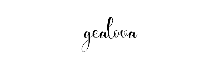 gealova  font caratteri gratis