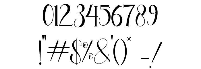 gealova Font OTHER CHARS