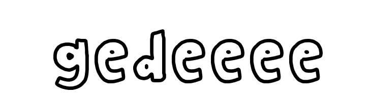 gedeeee  नि: शुल्क फ़ॉन्ट्स डाउनलोड