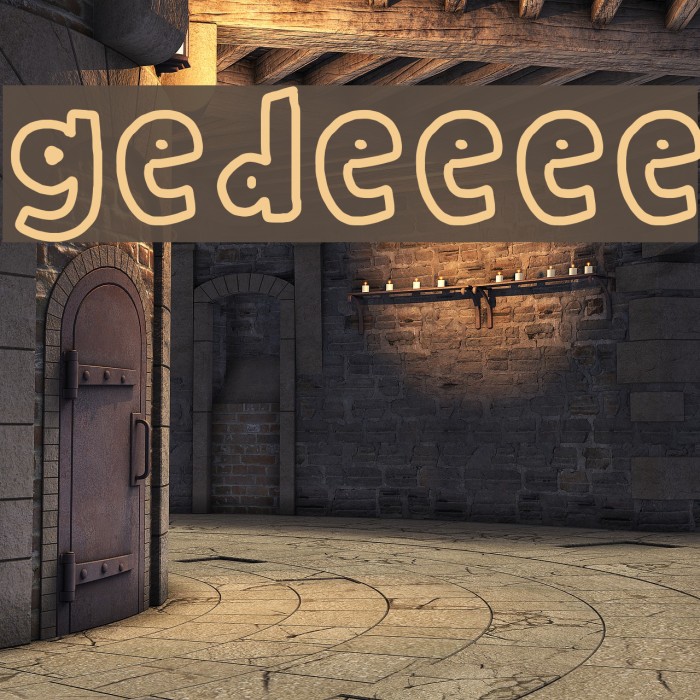 gedeeee Font examples