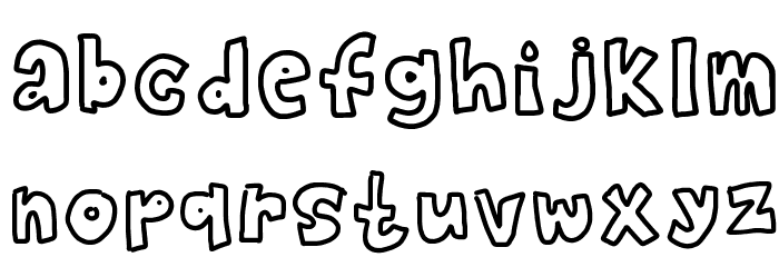 gedeeee Font LOWERCASE