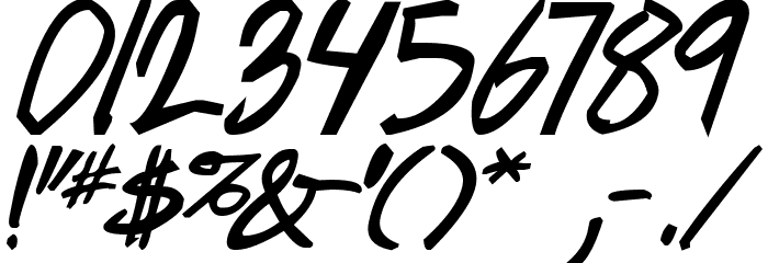 geekriot Bold Italic Font OTHER CHARS