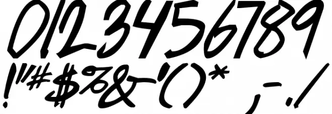 geekriot Bold Italic Font OTHER CHARS