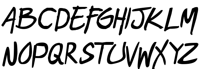 geekriot Bold Italic Font LOWERCASE