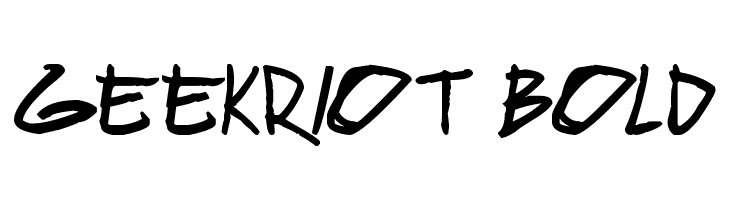 geekriot Bold  Frei Schriftart Herunterladen