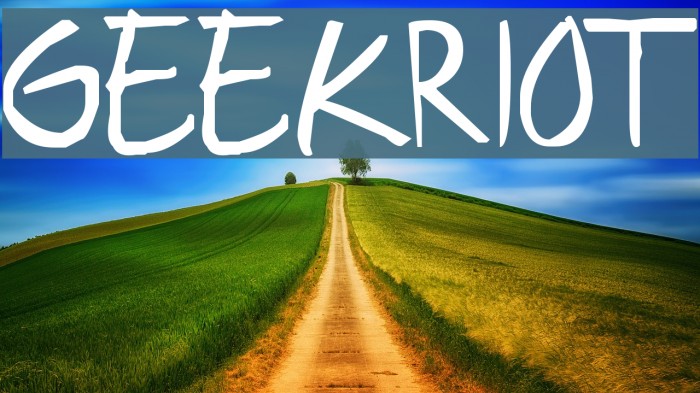 geekriot Font examples