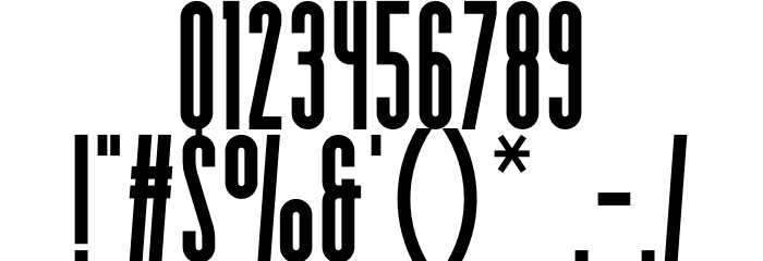 gello bold Font OTHER CHARS