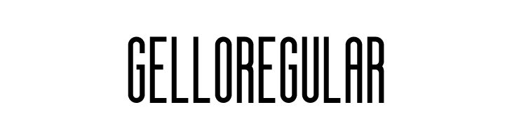 gello regular  フリーフォントのダウンロード