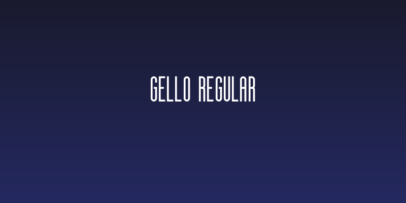 gello regular Social Header