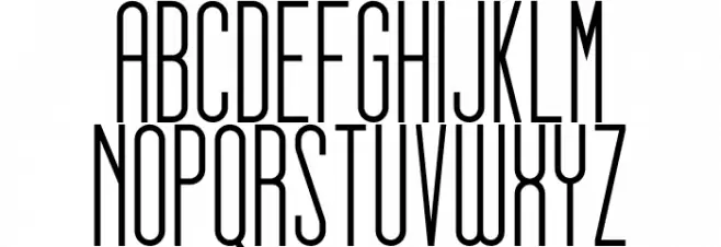 gello thin Font Litere mici