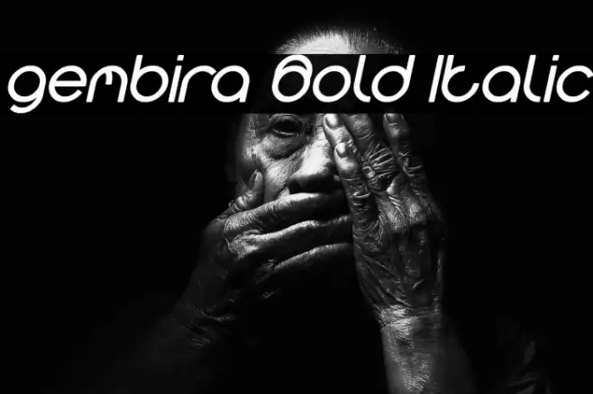 gembira Bold Italic Font examples