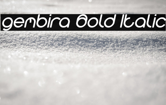 gembira Bold Italic Example 3