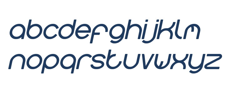 gembira Bold Italic Lowercase