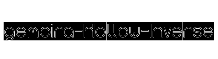 gembira-Hollow-Inverse  Frei Schriftart Herunterladen
