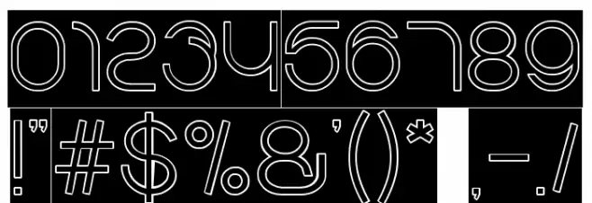 gembira-Hollow-Inverse Font OTHER CHARS