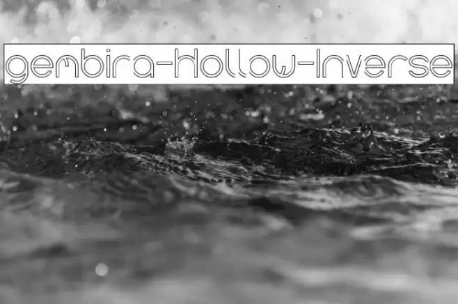 gembira-Hollow-Inverse Font examples