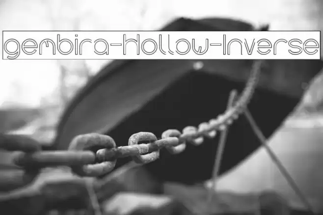 gembira-Hollow-Inverse Font examples