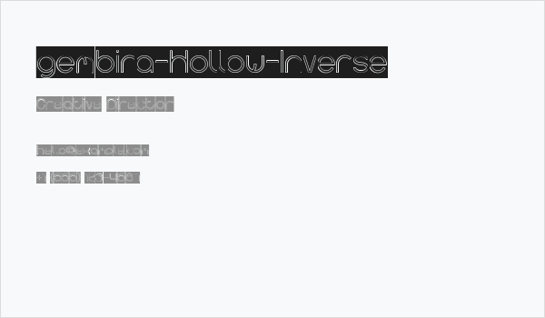 gembira-Hollow-Inverse Business Card