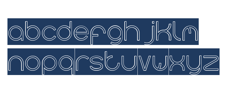 gembira-Hollow-Inverse Lowercase