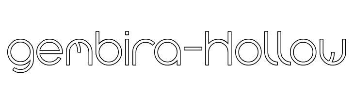gembira-Hollow  Frei Schriftart Herunterladen