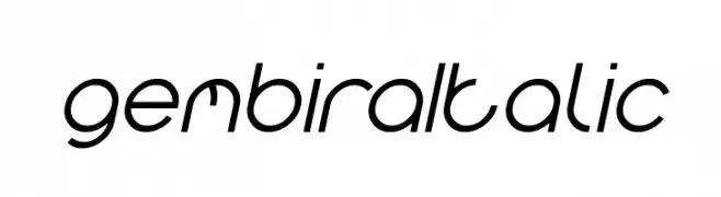 gembira Italic  تنزيل الخطوط